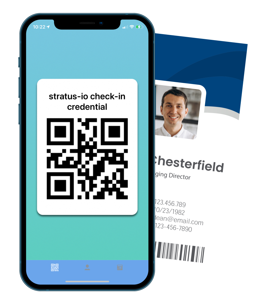 Cloud-In-Hand Mobile Check-in QRCode on iPhone, Android