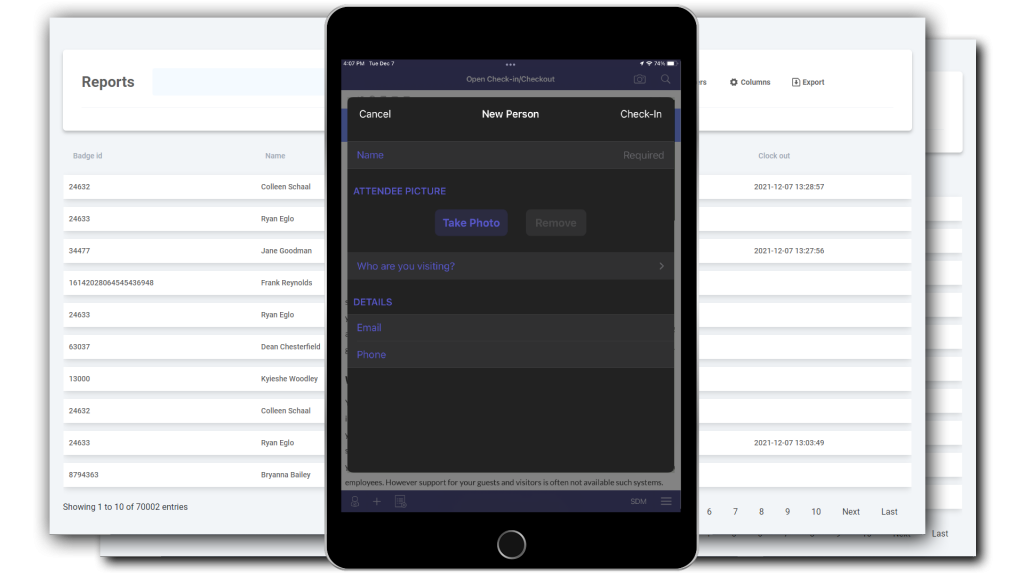 Best School Visitor Management system with iPad and badge scanning