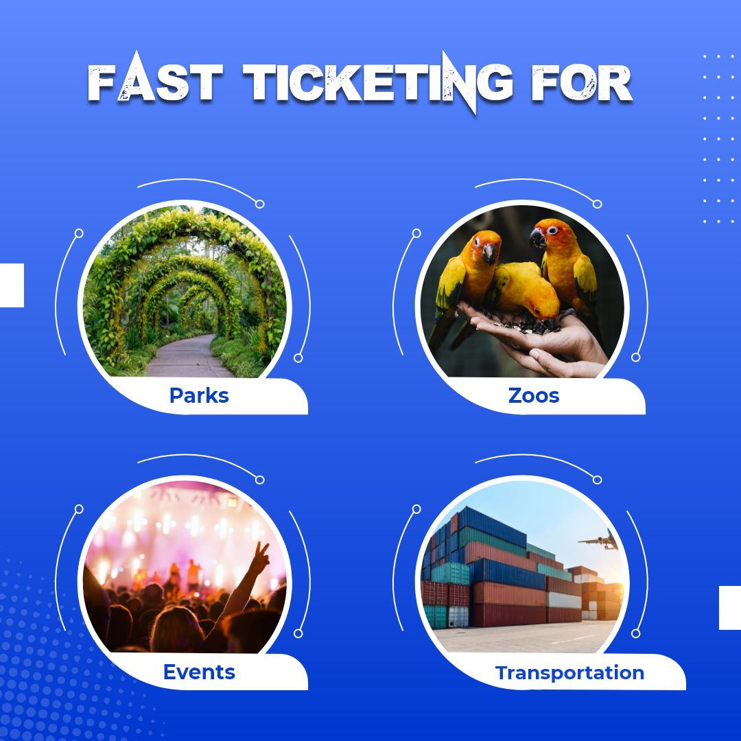 Automated Ticketing for Parks, Zoos, Events, and Transporation