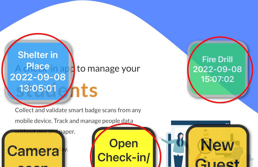 Speed up RFID-NFC-Barcode event check-in with floating buttons feature image