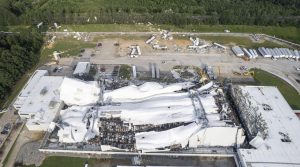 Handle Workplace Emergencies Tornado Pfizer pharmaceutical plant destroyed after deadly hurricane in North Carolina