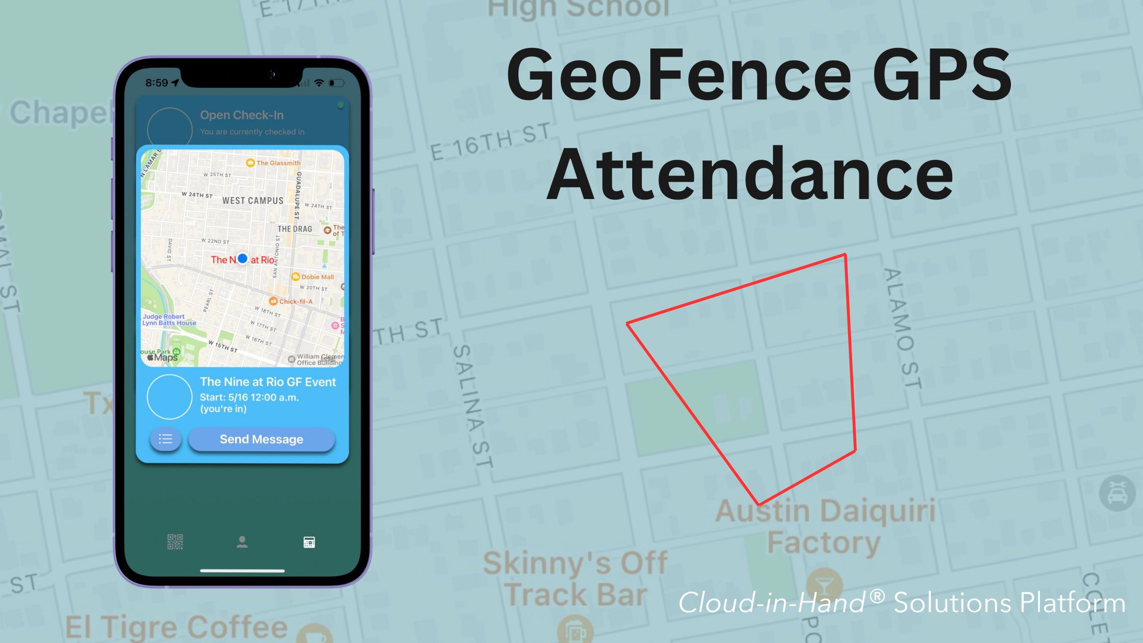 GeoFence Location based check-in check-out Video