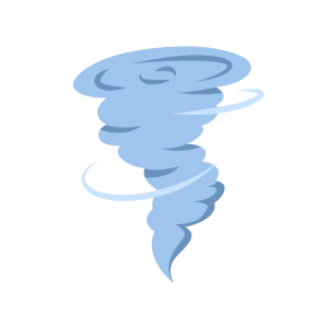 tornado icon used to describe how software solution can manage student safety during natural disasters