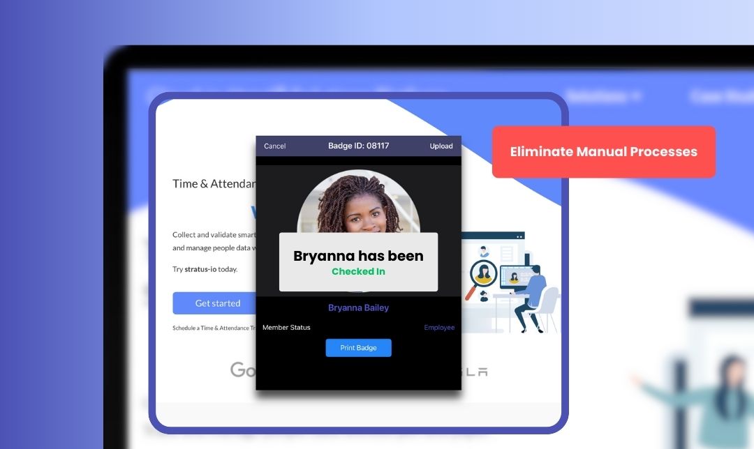 Screenshot of Confirmed Check-in using Stratus-io: Hybrid Emergency Headcount