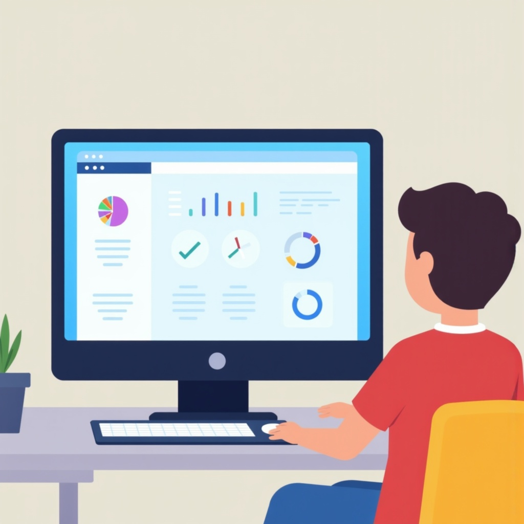 A person analyzing reports for emergencies in hybrid workplaces