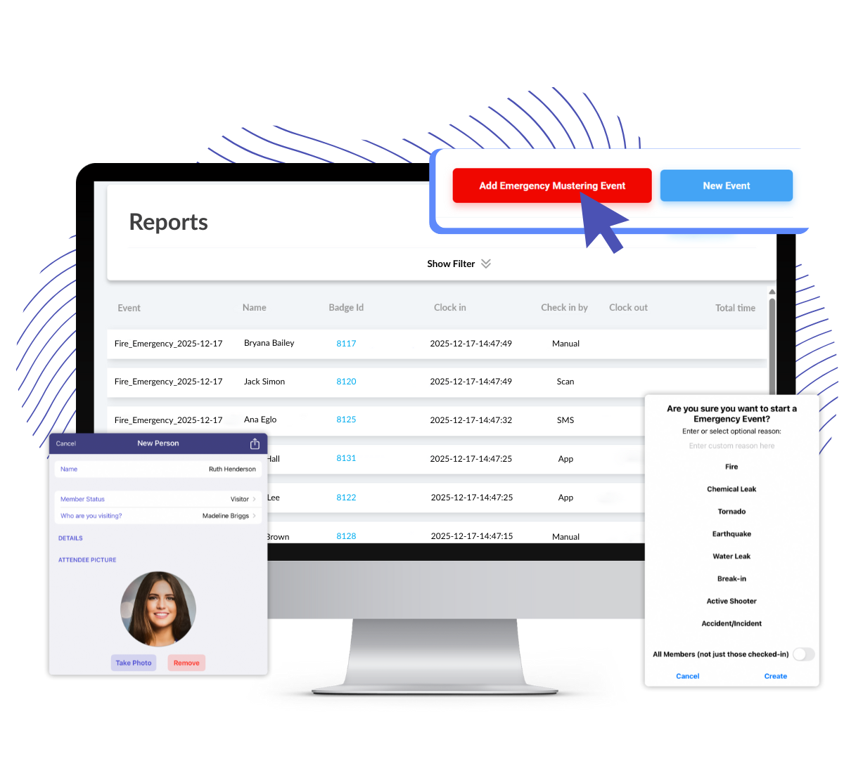 stratus-io time and attendance system on computer