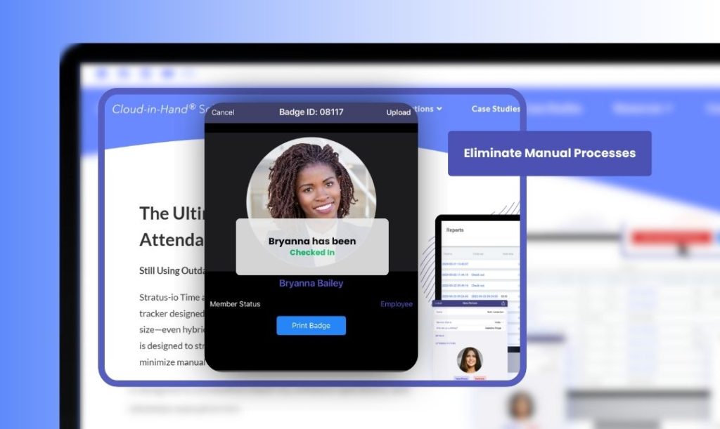 A Check-in Notification from a time and attendance software.