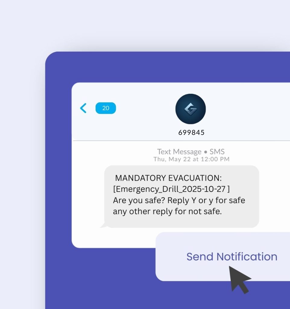 SMS Notification feature on Stratus-io Attendance Tracker